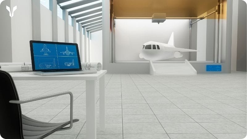 In 3D mô hình máy bay