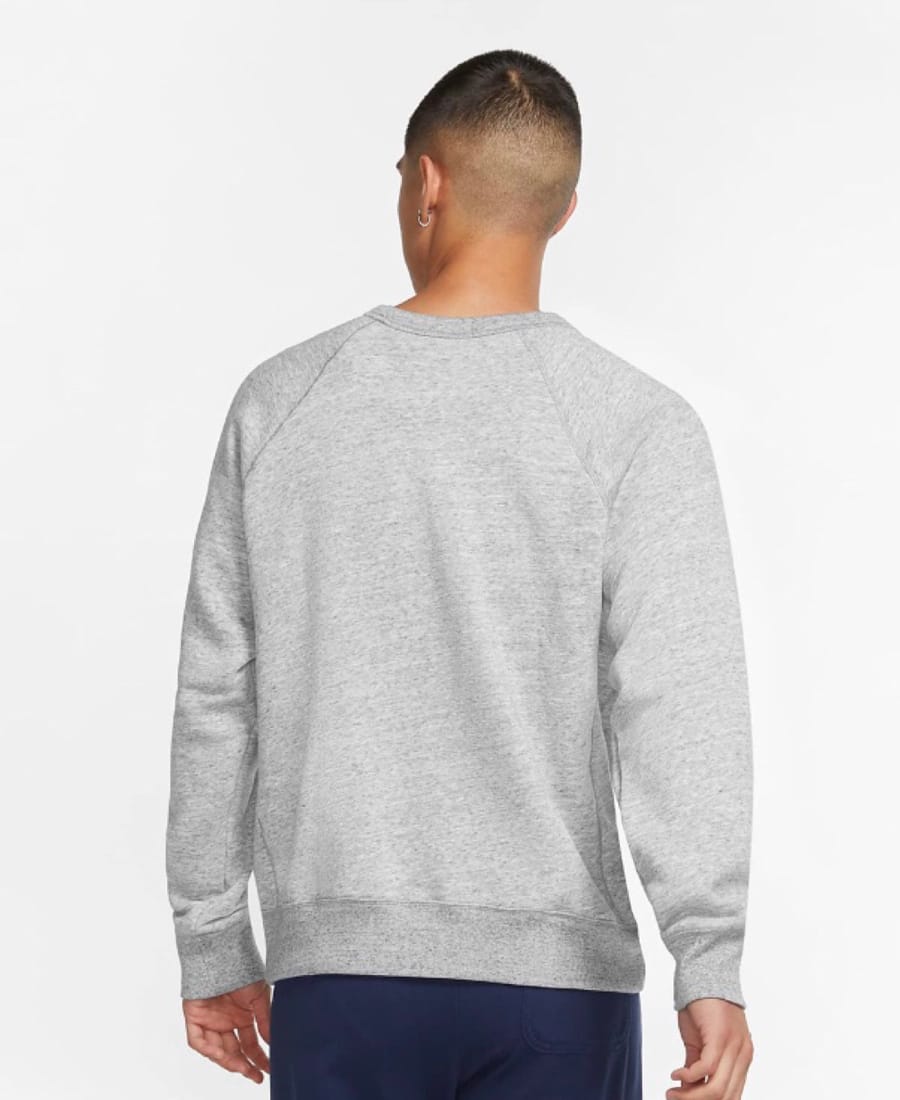 Áo Nike Sportswear Heritage Crew Neck Heather Grey CU7918 060 - Ảnh 2