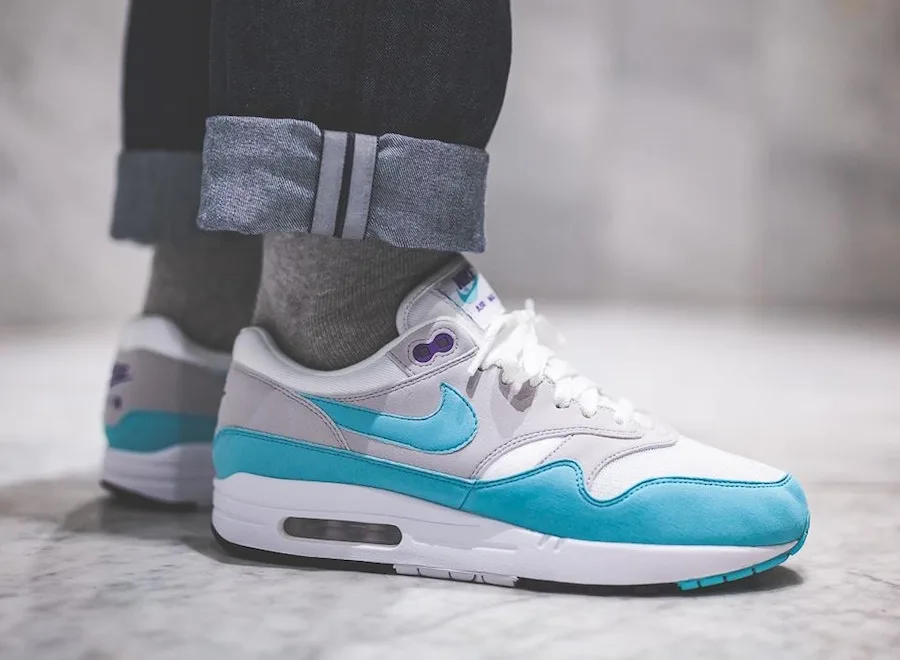Giày Nike Air max 1 Aqua 908375 105 - Ảnh 4