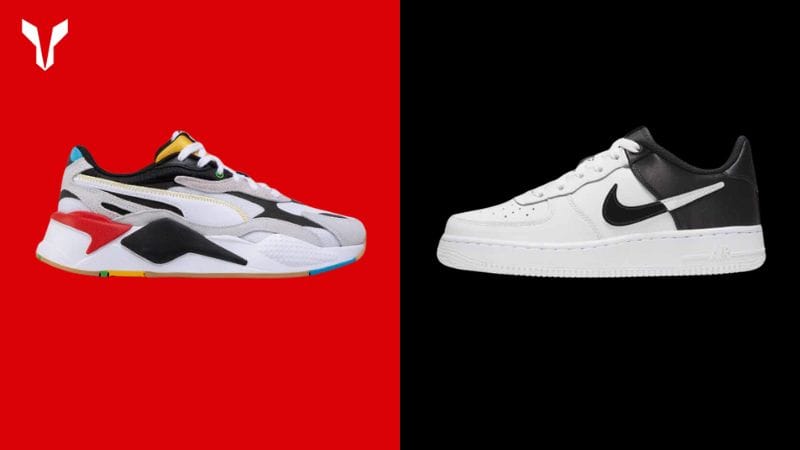 Giày nike vs giày puma