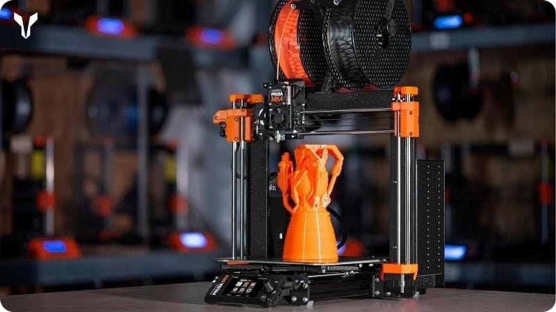 Máy in 3D Prusa MK4 đang hoạt động.