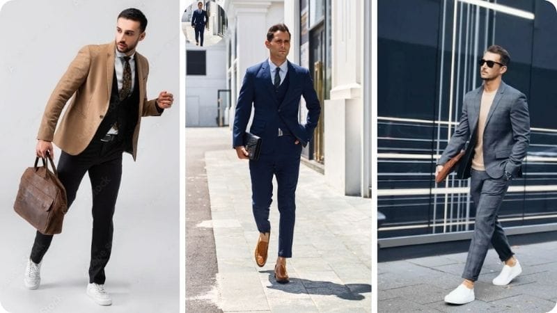 Các phong cách âu phục với giày thể thao
